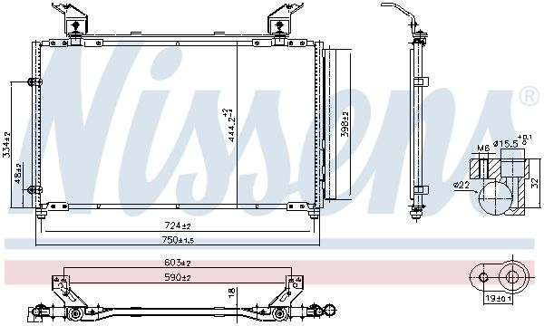 NISSENS 940923 Condenser, air conditioning