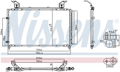 Condenser, air conditioning NISSENS 940923