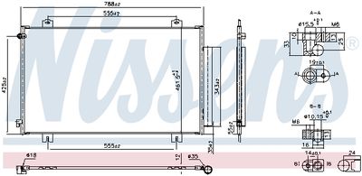 Condenser, air conditioning NISSENS 940925