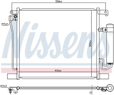 Condenser, air conditioning NISSENS 940929