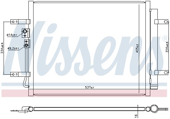NISSENS 940931 Condenser, air conditioning