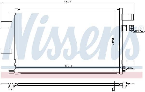 NISSENS 940933 Condenser, air conditioning