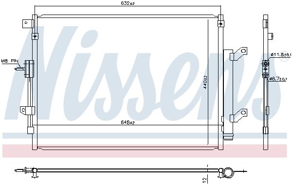 NISSENS 940934 Condenser, air conditioning