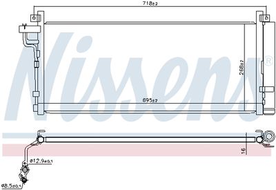 Condenser, air conditioning NISSENS 940935