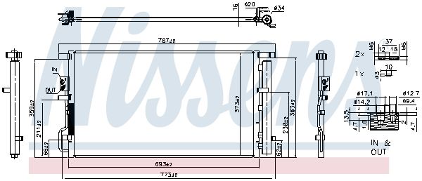 NISSENS 940939 Condenser, air conditioning