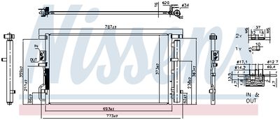 Condenser, air conditioning NISSENS 940939