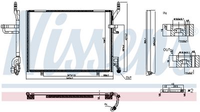Condenser, air conditioning NISSENS 940941