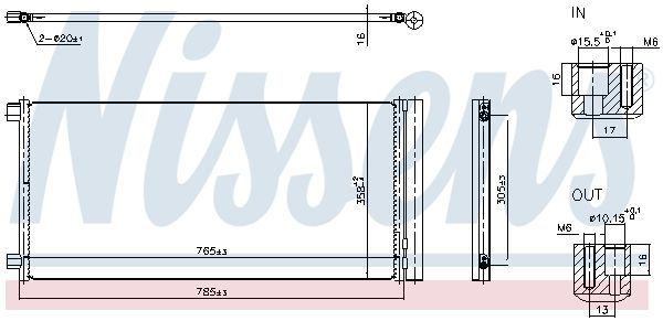NISSENS 940948 Condenser, air conditioning
