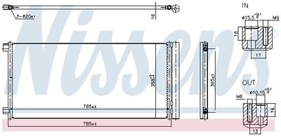 Condenser, air conditioning NISSENS 940948