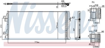 Condenser, air conditioning NISSENS 940962