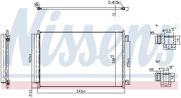 NISSENS 940969 Condenser, air conditioning