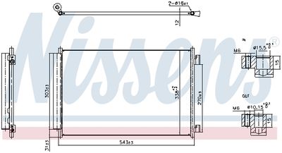 Condenser, air conditioning NISSENS 940969