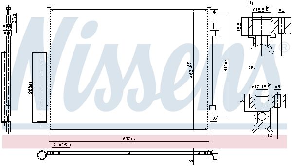 NISSENS 940972 Condenser, air conditioning