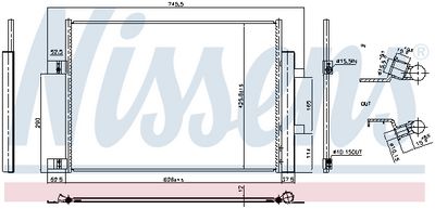 Condenser, air conditioning NISSENS 941008