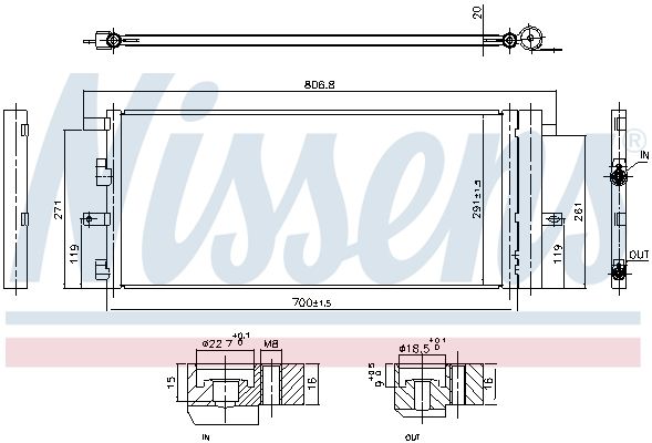 NISSENS 941011 Condenser, air conditioning