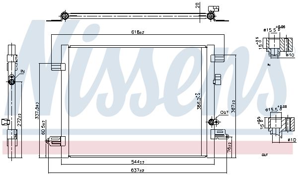 NISSENS 941061 Condenser, air conditioning