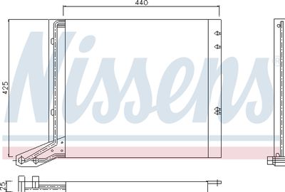 Condenser, air conditioning NISSENS 94113