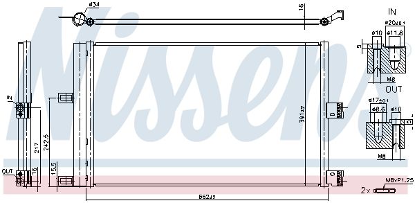 NISSENS 941210 Condenser, air conditioning