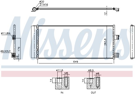 NISSENS 941237 Condenser, air conditioning