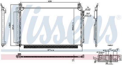Condenser, air conditioning NISSENS 941238