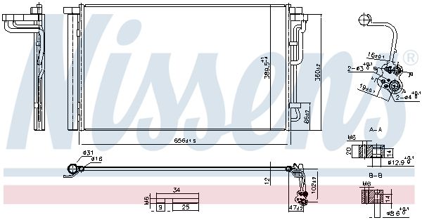NISSENS 941262 Condenser, air conditioning