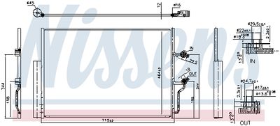 Condenser, air conditioning NISSENS 941263