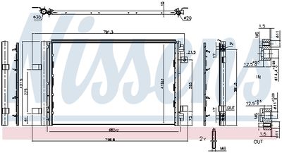 Condenser, air conditioning NISSENS 941283