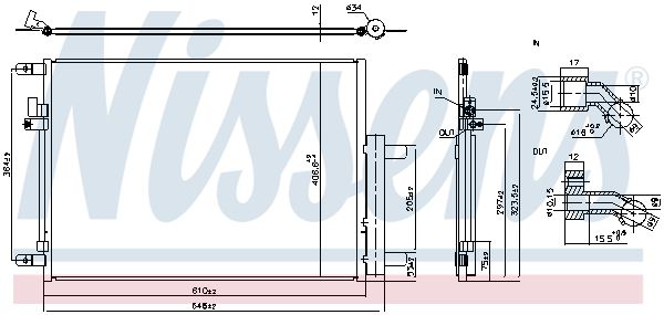 NISSENS 941288 Condenser, air conditioning