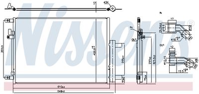 Condenser, air conditioning NISSENS 941288
