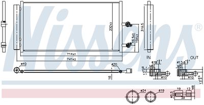 Condenser, air conditioning NISSENS 941291