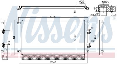 Condenser, air conditioning NISSENS 941294