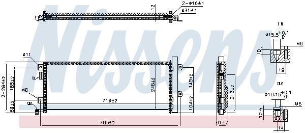 NISSENS 941347 Condenser, air conditioning