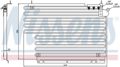 Condenser, air conditioning NISSENS 94165
