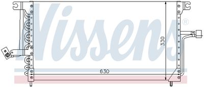 Condenser, air conditioning NISSENS 94183