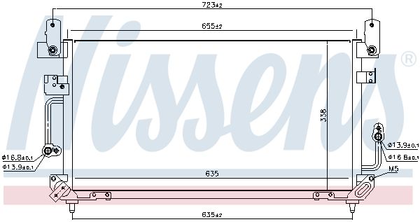 NISSENS 94187 Condenser, air conditioning