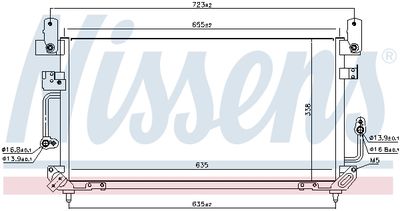 Condenser, air conditioning NISSENS 94187
