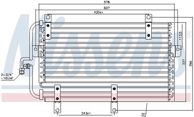 Condenser, air conditioning NISSENS 94215