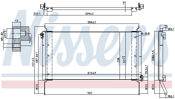 NISSENS 94217 Condenser, air conditioning