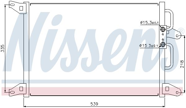 NISSENS 94220 Condenser, air conditioning