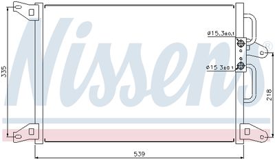 Condenser, air conditioning NISSENS 94220
