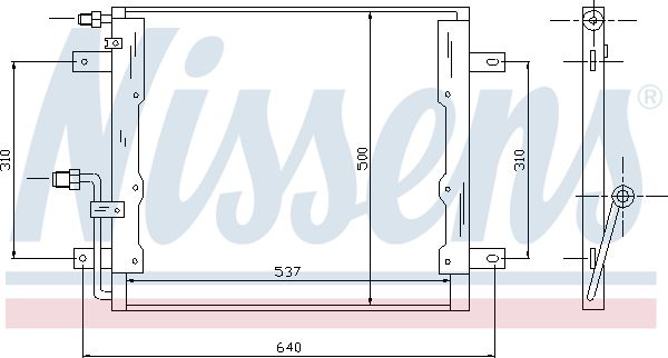 NISSENS 94335 Condenser, air conditioning