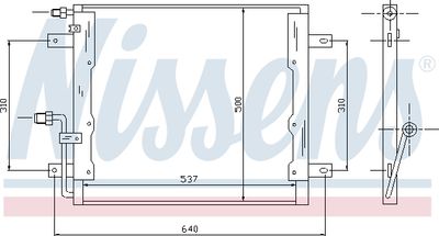 Condenser, air conditioning NISSENS 94335