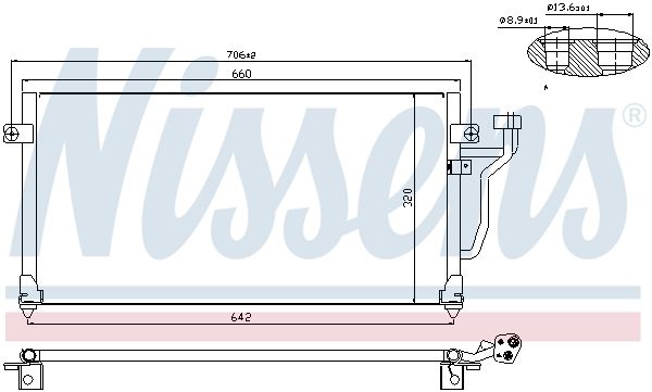 NISSENS 94356 Condenser, air conditioning