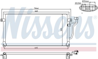Condenser, air conditioning NISSENS 94356