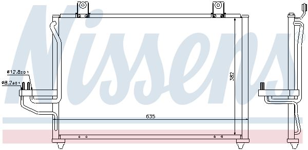 NISSENS 94422 Condenser, air conditioning