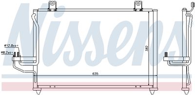 Condenser, air conditioning NISSENS 94422