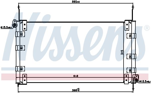 NISSENS 94437 Condenser, air conditioning