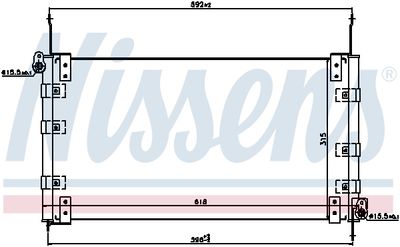 Condenser, air conditioning NISSENS 94437