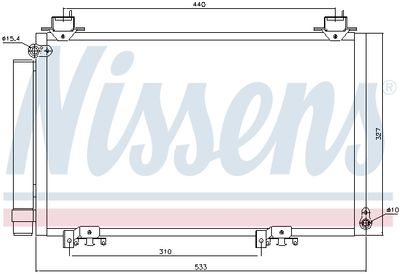 Condenser, air conditioning NISSENS 94516