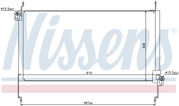NISSENS 94531 Condenser, air conditioning